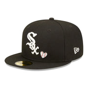 Chicago White Sox Heart Side Patch Fitted Black