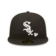 Chicago White Sox Heart Side Patch Fitted Black