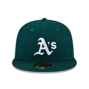 Oakland Athletics Side Patch Fitted Green