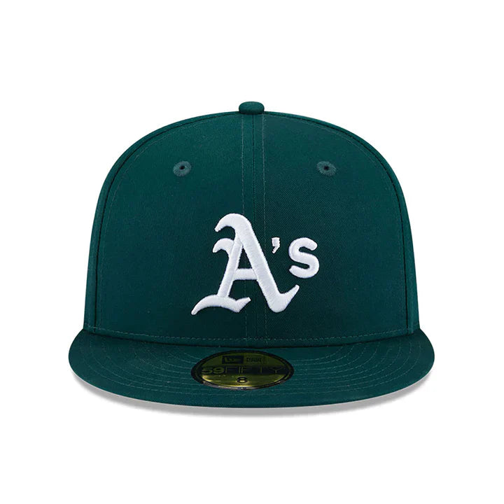 Oakland Athletics Side Patch Fitted Green