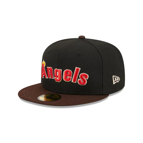 Los Angeles Angels Chocolate Visor 59FIFTY Fitted