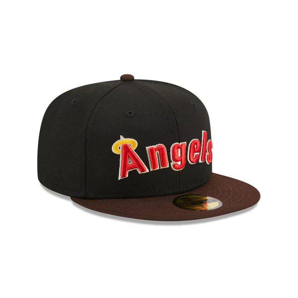 Los Angeles Angels Chocolate Visor 59FIFTY Fitted