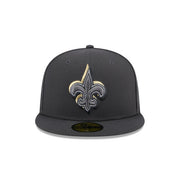 New Orleans Saints  2024 Draft Gray 59FIFTY Fitted