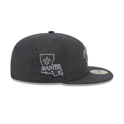 New Orleans Saints  2024 Draft Gray 59FIFTY Fitted