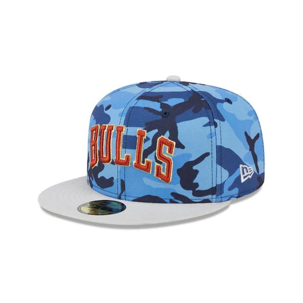 Chicago Bulls  Blue Camo 59FIFTY Fitted