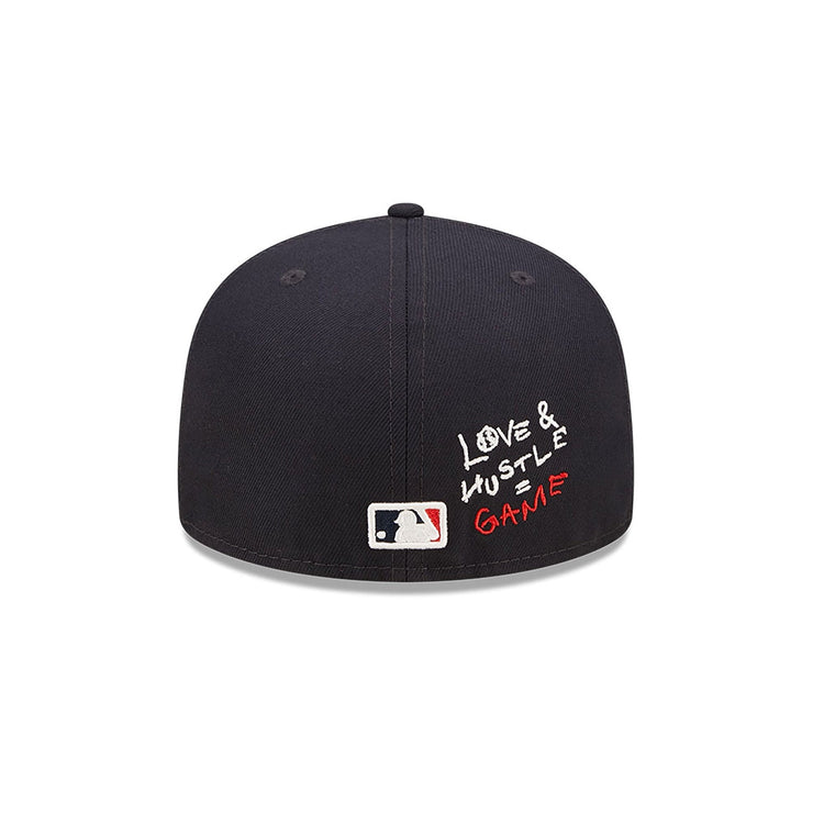 Boston Red Sox Heart Side Patch Fitted Black