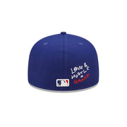 LA Dodgers Heart Side Patch Fitted Blue