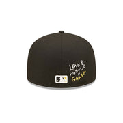 Pittsburgh Pirates Heart Side Patch Fitted Black