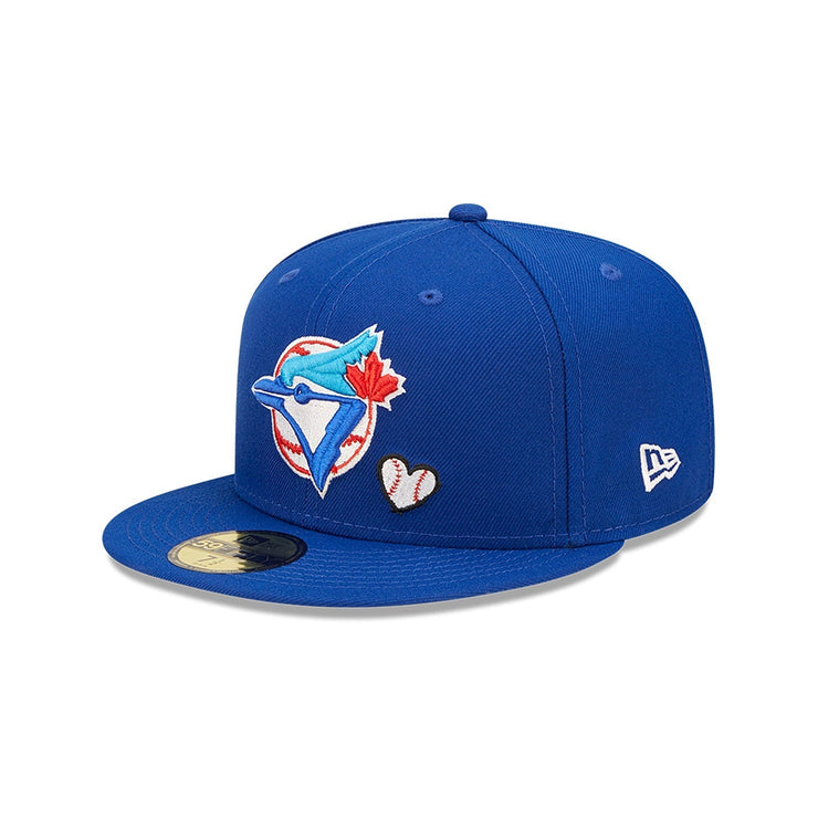 Toronto Blue Jays Heart Side Patch Fitted Blue