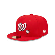 Washington Heart Side Patch Fitted Red