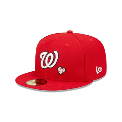 Washington Heart Side Patch Fitted Red