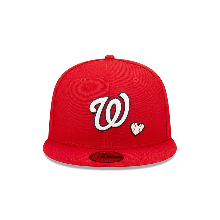 Washington Heart Side Patch Fitted Red